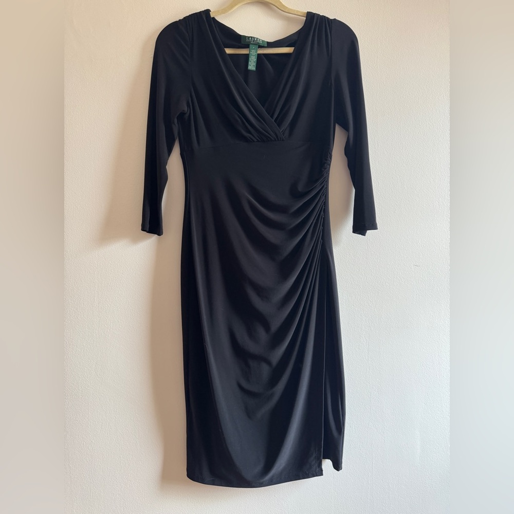 Ralph Lauren Black Wrap Dress